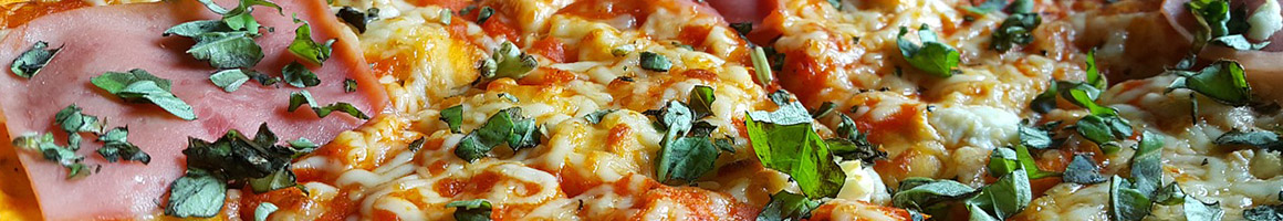 Eating Pizza at Golden Grain Pizza Colonie restaurant in Albany, NY.